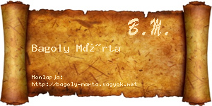 Bagoly Márta névjegykártya