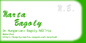 marta bagoly business card